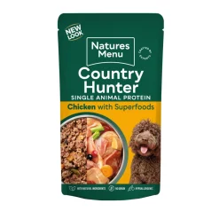 natures:menu Koiran Märkäruoka Ja Makkarat*CH Dog Kana, 150g