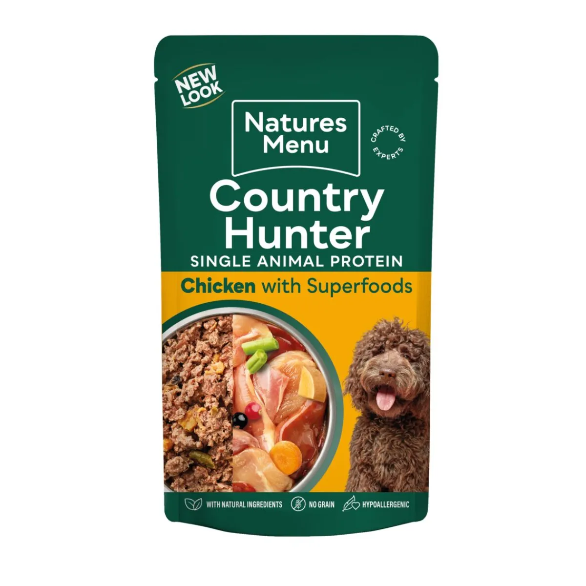 natures:menu Koiran Märkäruoka Ja Makkarat*CH Dog Kana, 150g