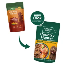 natures:menu Koiran Märkäruoka Ja Makkarat*CH Dog Kana, 150g
