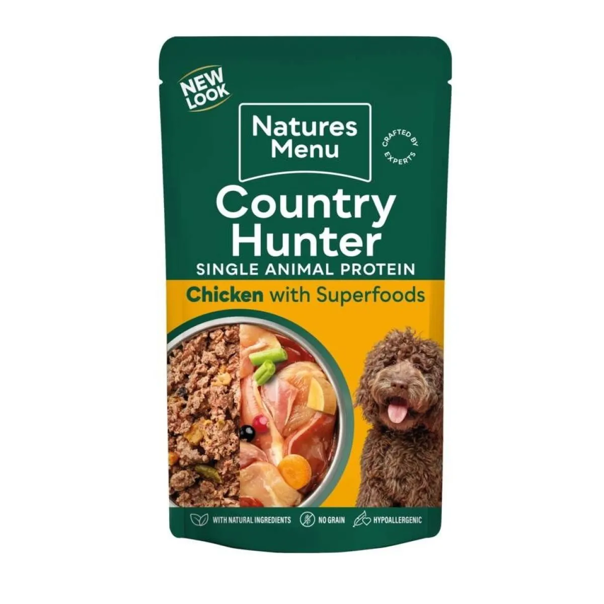 natures:menu Koiran Märkäruoka Ja Makkarat*CH Dog Kana, 150g