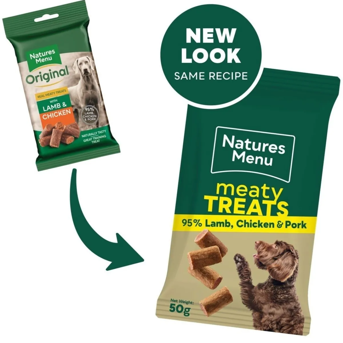 natures:menu Pikkuherkut Ja Treeninamit*Natures Menu Lammas-Kana-Possuherkku koiralle 50g