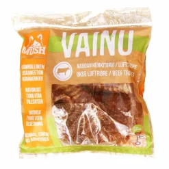 Mush Täyslihaherkut|Kotimaiset Koiran Herkut*Naudan henkitorvi Vainu, 200 g