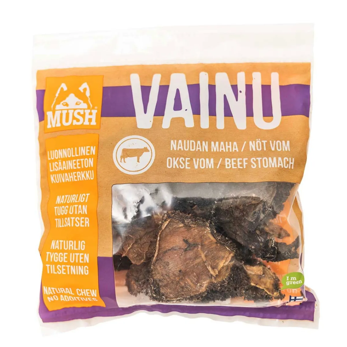 Mush Täyslihaherkut|Ruokinnan Monipuolistaminen*Naudan maha Vainu, 180 g