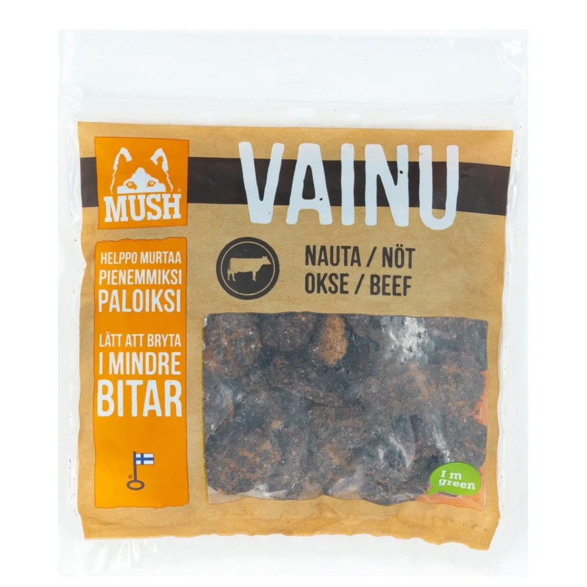 Mush Täyslihaherkut|Pikkuherkut Ja Treeninamit*Nautanami Vainu, 150g