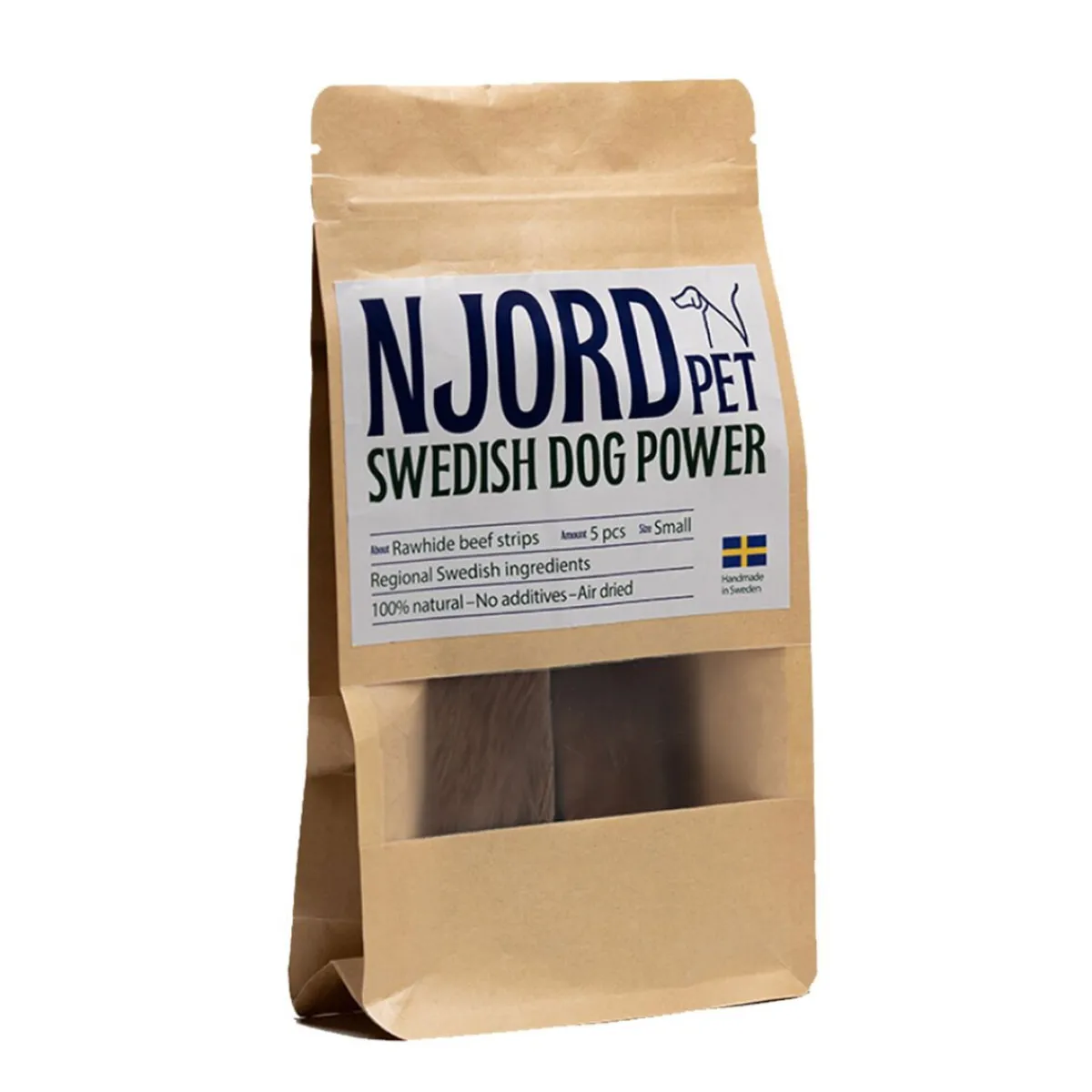 Njord Pet Täyslihaherkut|Puruluut*Naudannahkalastut 5-pack