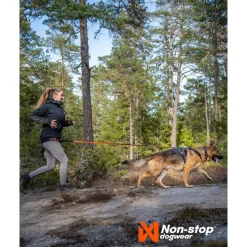 Non-stop dogwear Koiran Valjaat*Non-Stop Rock -koiran valjaat, musta/oranssi