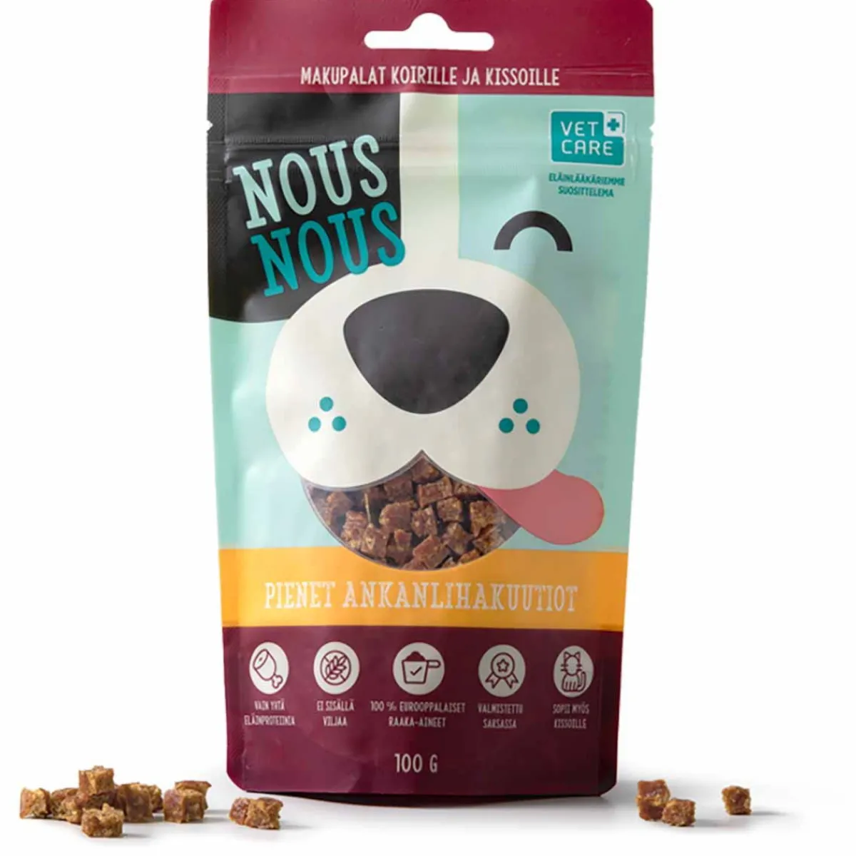 NousNous Pikkuherkut Ja Treeninamit*Pienet ankanlihakuutiot 100g