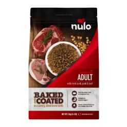 Nulo Koiran Kuivaruoka|Viljaton Koiranruoka*Baked & Coated Dog Adult Fresh Lamb, Pork & Beef