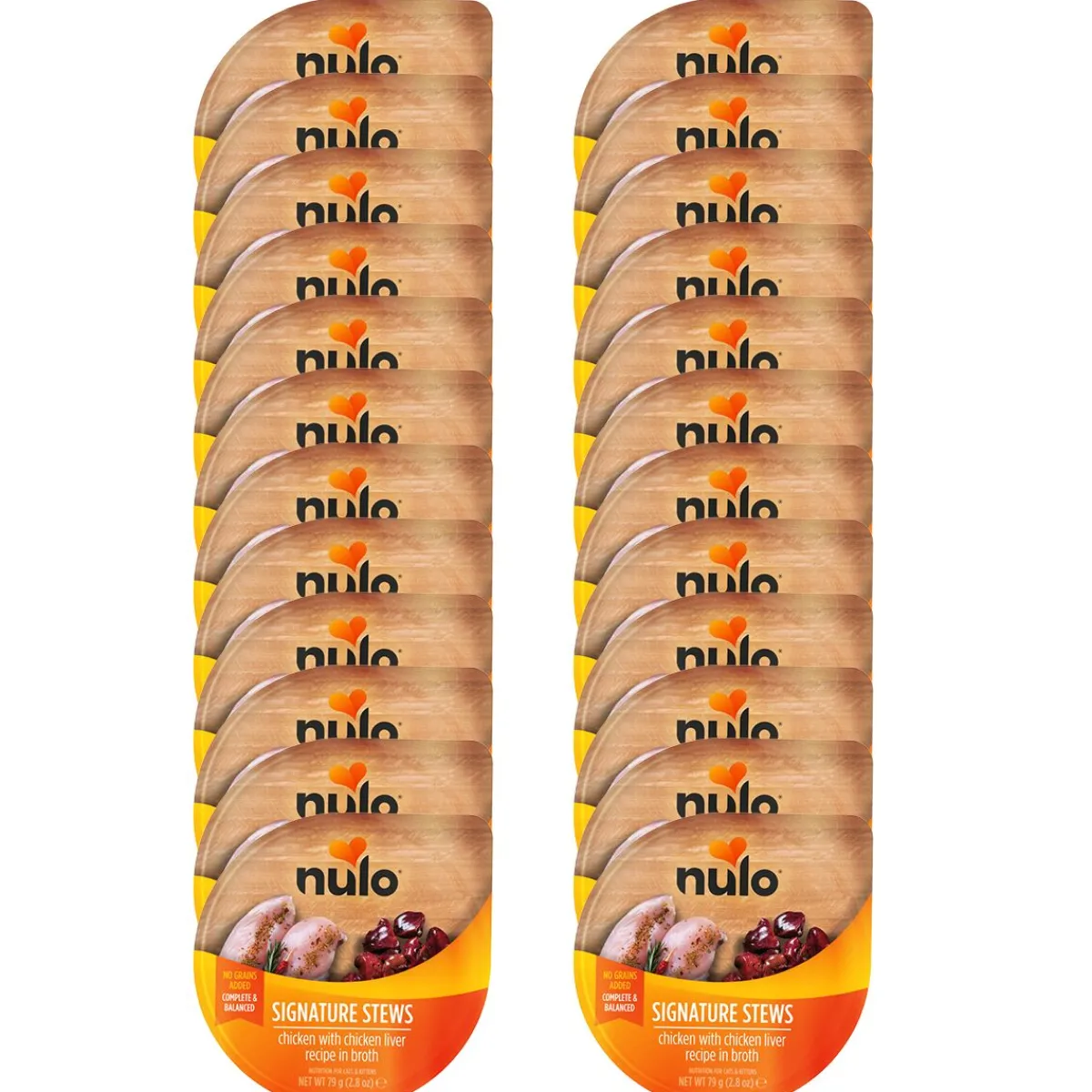 Nulo Kissan Märkäruoka|Uutuudet Kissoille*Signature Stews Cat kanaa & kananmaksaa liemessä 79 g