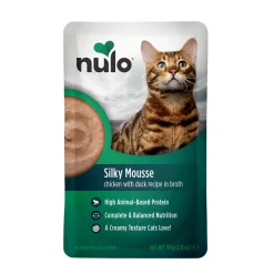 Nulo Kissan Märkäruoka|Uutuudet Kissoille*Silky Mousse Cat kana & ankka liemessä 79 g