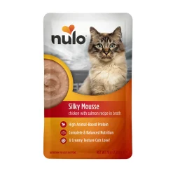 Nulo Kissan Märkäruoka|Uutuudet Kissoille*Silky Mousse Cat kana & lohi liemessä 79 g