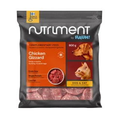 Nutriment by Rauh! Ruokinnan Monipuolistaminen|Kotimainen Koiranruoka*kanan kivipiiramedaljonki 800 g