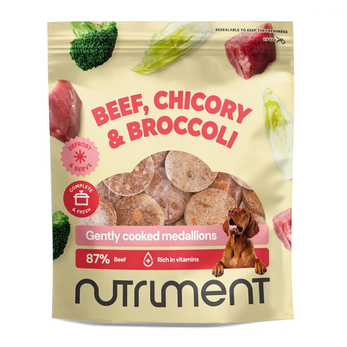 Nutriment Ruokinnan Monipuolistaminen|Kotimainen Koiranruoka*Fresh Frozen nauta