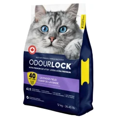 Odour Lock Paakkuuntuva Kissanhiekka|Hajustettu Kissanhiekka*Odourlock Lavender Field 12 kg