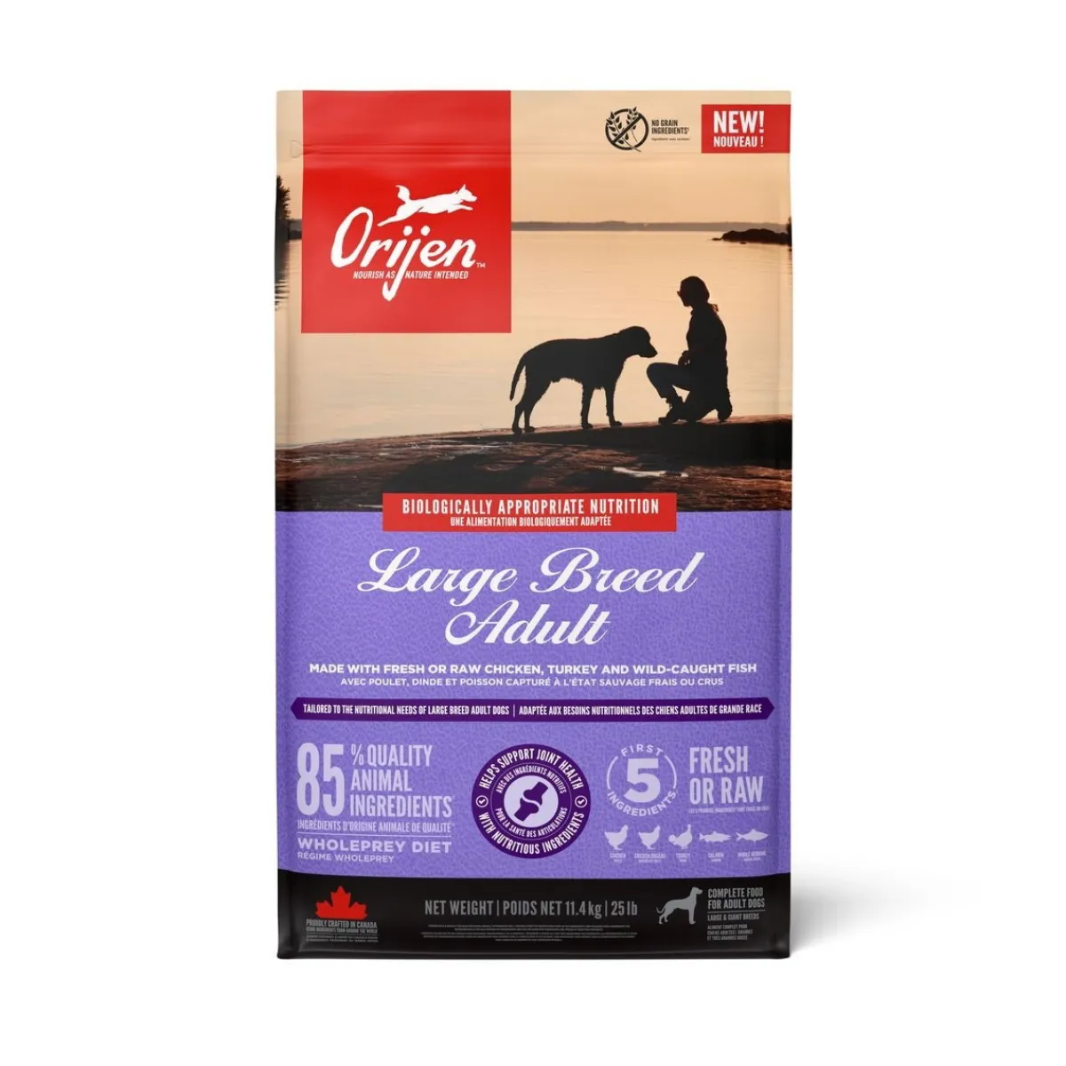Orijen Koiran Kuivaruoka*Dog Large Breed Adult Poultry&Fish 11,4kg