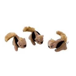 Outward Hound Koiran Pehmolelut|Ahmimisenestokupit Ja Nuolumatot*Squeakin Squirrels 3 kpl