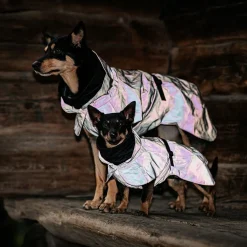 PAIKKA Koiran Heijastimet Ja Valot|Heijastavat Koiran Vaatteet*Visibility Raincoat Lite -koiran sadetakki, leo