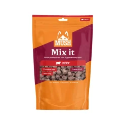 Mush Koiran Kuivaruoka|Ruokinnan Monipuolistaminen*Pakastekuivattu koiranruoka Mix it, nauta