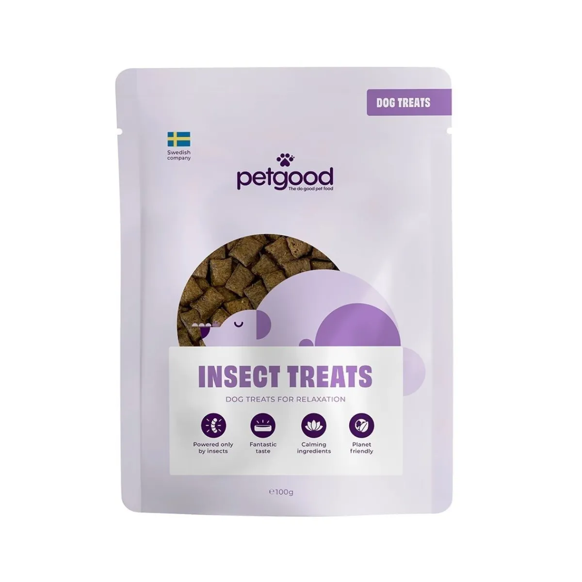 Petgood Pehmeät Koiran Herkut|Pikkuherkut Ja Treeninamit*hyönteispohjainen koiranherkku rentoutumiseen 100 g