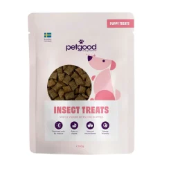 Petgood Koiranpennun Herkut|Pehmeät Koiran Herkut*hyönteispohjainen koiranherkku pennuille 100 g