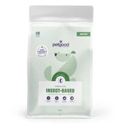 Petgood Koiran Kuivaruoka*hyönteispohjainen premiumruoka aikuiselle koiralle
