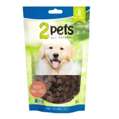 2Pets Pikkuherkut Ja Treeninamit|Pehmeät Koiran Herkut*Kani MiniCubes