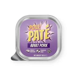 POW! Koiranruoat Erityistapeisiin|Koiran Märkäruoka Ja Makkarat*Dog Adult Pork Paté 150 g