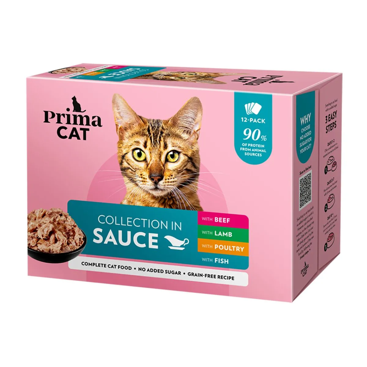 PrimaCat Kissan Märkäruoka*Classic Multipack kastikkeessa 12 x 85 g