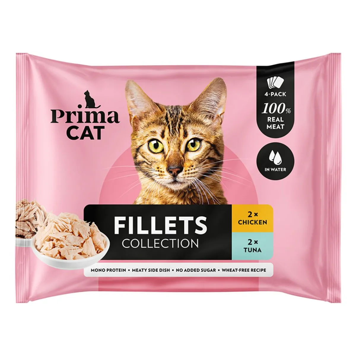 PrimaCat Kissan Märkäruoka*Prima Cat Tonnikala & Kana vedessä