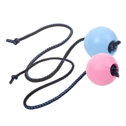 Pro Dog Koiran Vesilelut|Koiran Pallot Ja Heittolelut*Soft Rubber narupallo 60cm Turkoosi