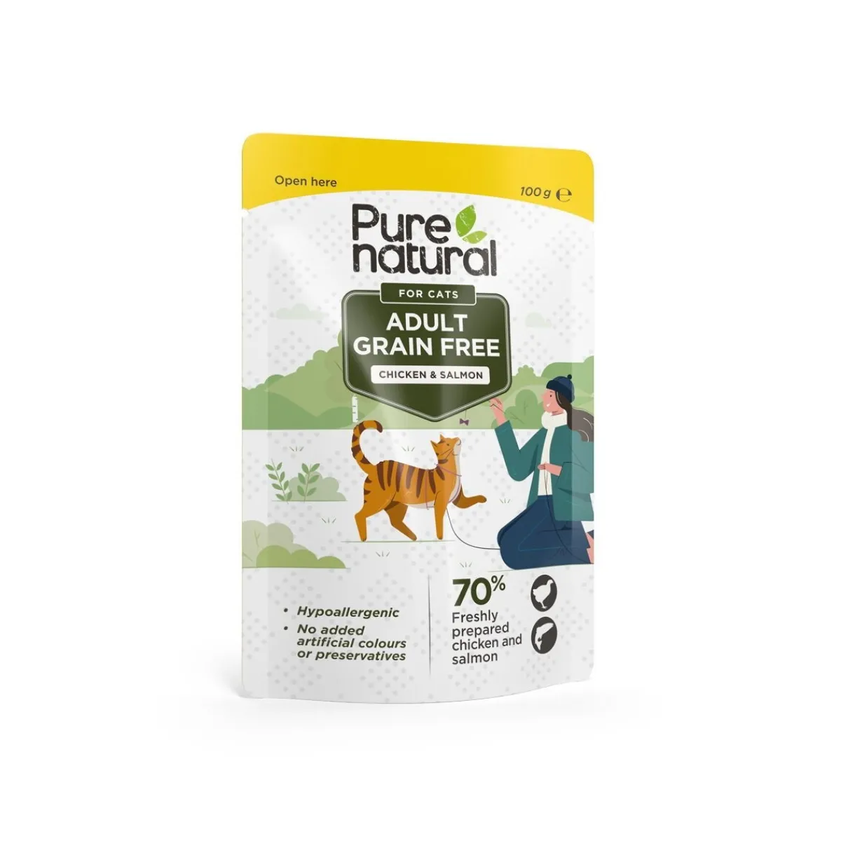 Purenatural Kissan Märkäruoka*Adult kana & lohi, 100g