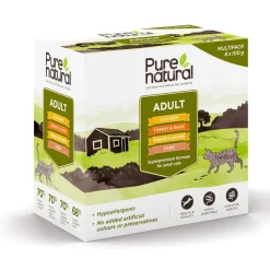 Purenatural Kissan Märkäruoka*Adult Multipack 8x 100g