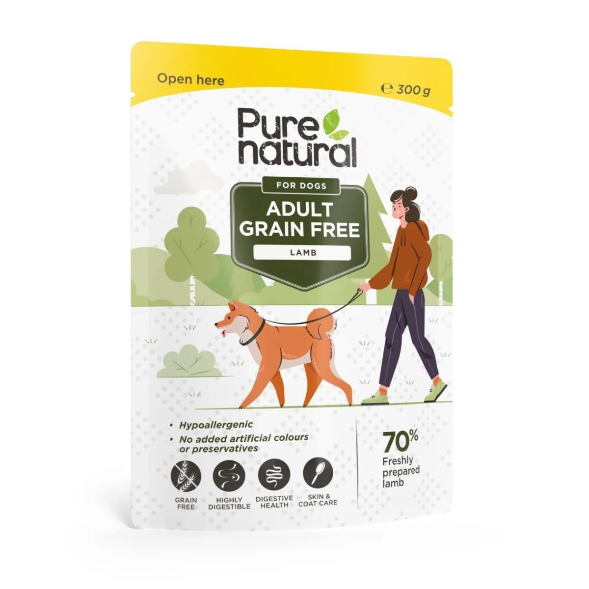 Purenatural Viljaton Koiranruoka|Koiran Märkäruoka Ja Makkarat*Adult viljaton lammas 300 g