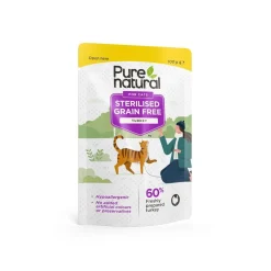 Purenatural Kissan Märkäruoka|Viljaton Kissanruoka*Cat Grain Free Sterilized Kalkkuna 100 g