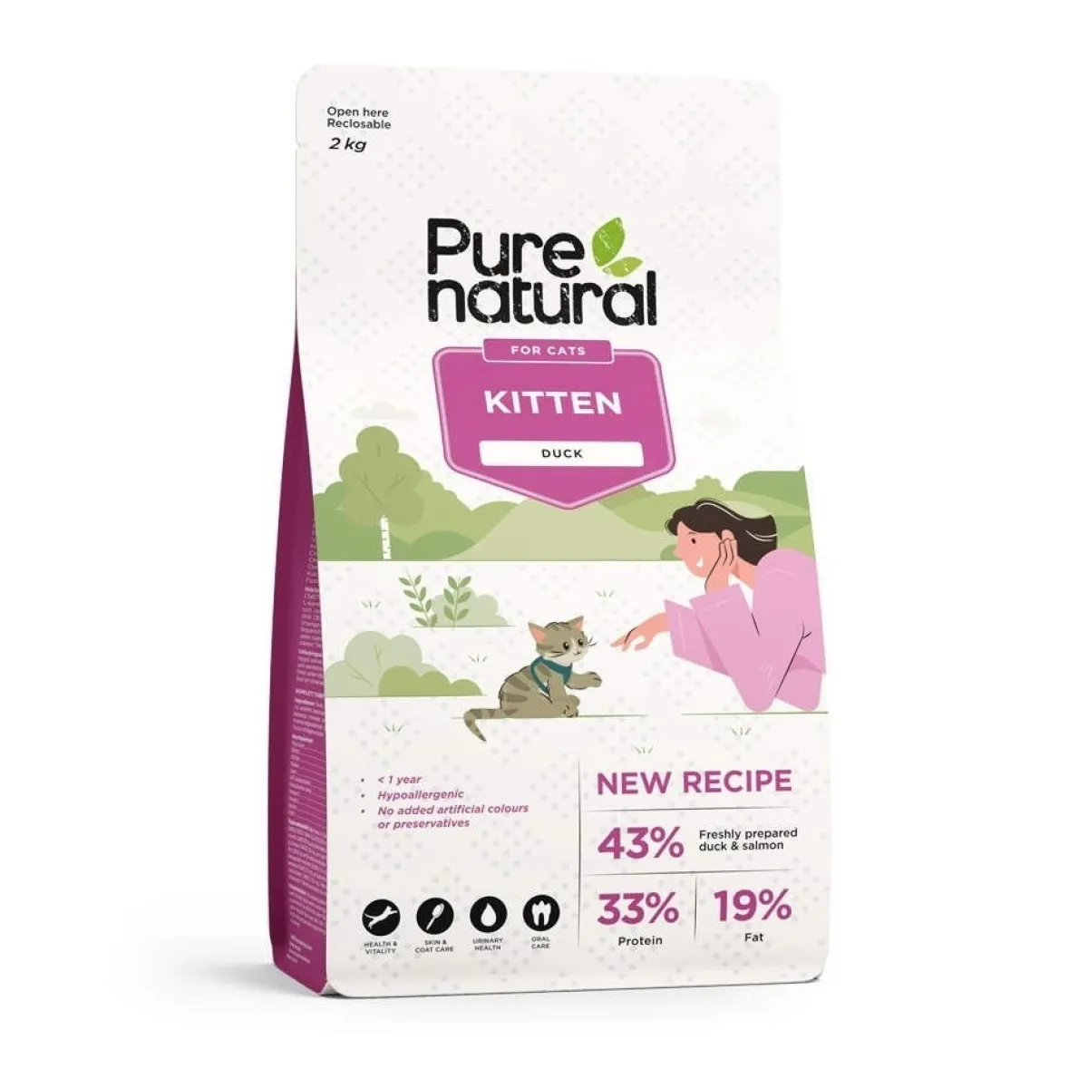 Purenatural Kissanpennun Ruoka|Kissanpennun Ruoka*Cat Kitten Duck