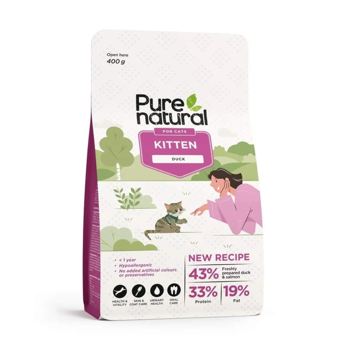 Purenatural Kissanpennun Ruoka|Kissanpennun Ruoka*Cat Kitten Duck