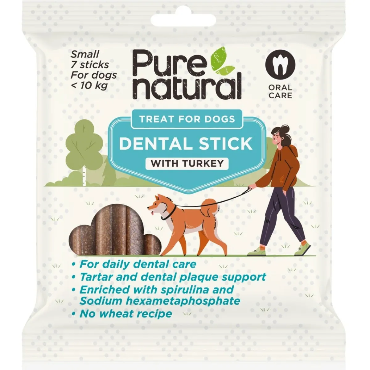 Purenatural Hammasherkut*Dental Stick purutikut 7kpl