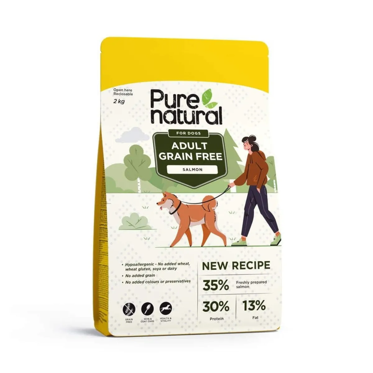 Purenatural Koiran Kuivaruoka|Koiran Kuivaruoka*Dog Adult Grain Free Salmon