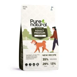 Purenatural Koiran Kuivaruoka*Dog Adult Medium Chicken 2 x 12 kg, vain verkosta
