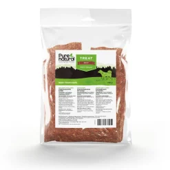 Purenatural Täyslihaherkut|Koiranpennun Herkut*Naudan Lihalastu 150 g