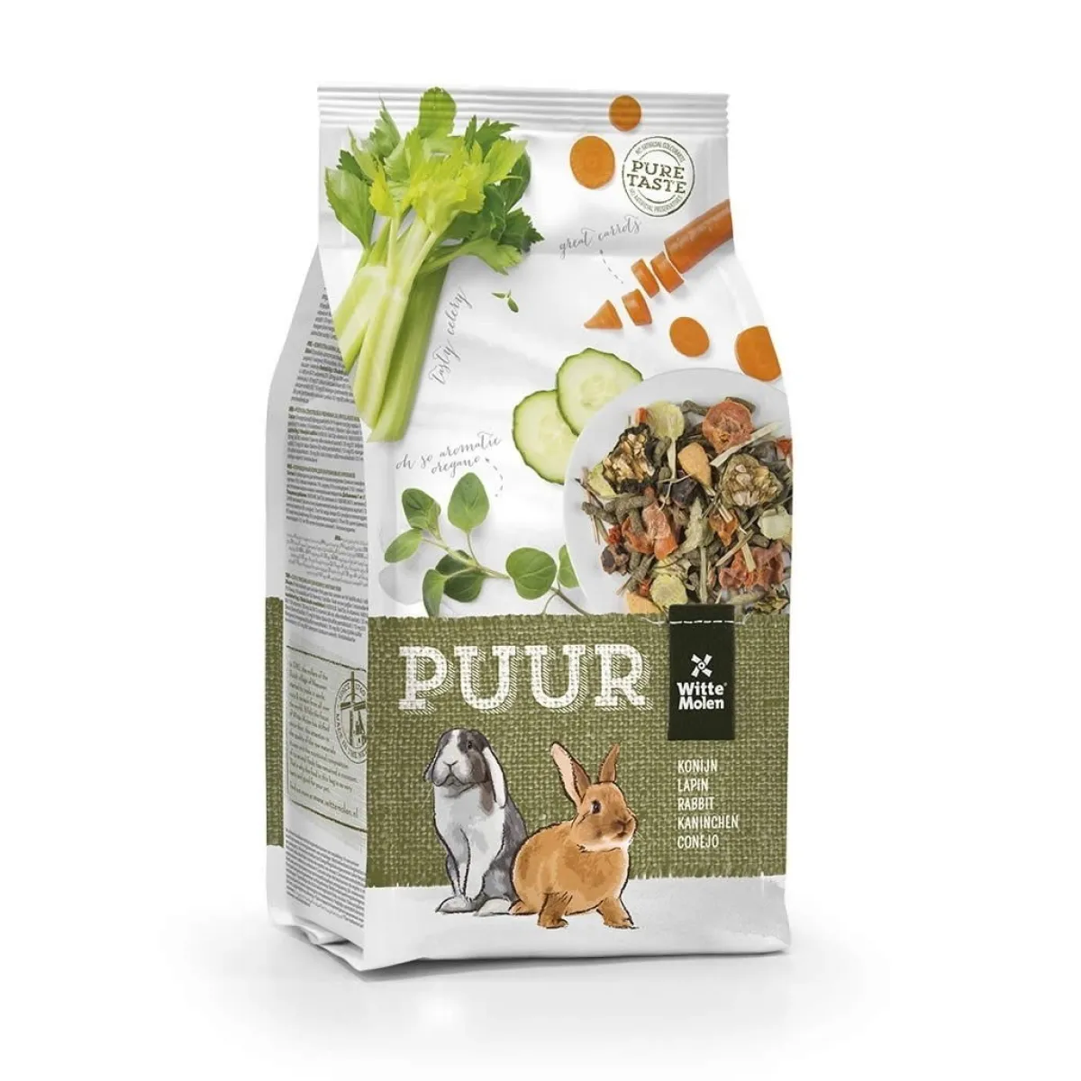 PUUR Pieneläinten Ruoka|Kanin Ruoka*Rabbit, kanin ruoka 2kg