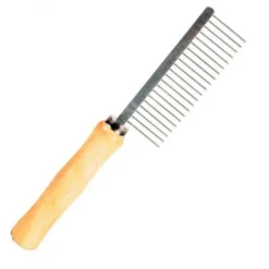 Chadog Harjat, Karstat Ja Suat|Koiran Trimmaus Ja Turkinhoito*Puuvartinen kampa Ideal Dog, 24 cm