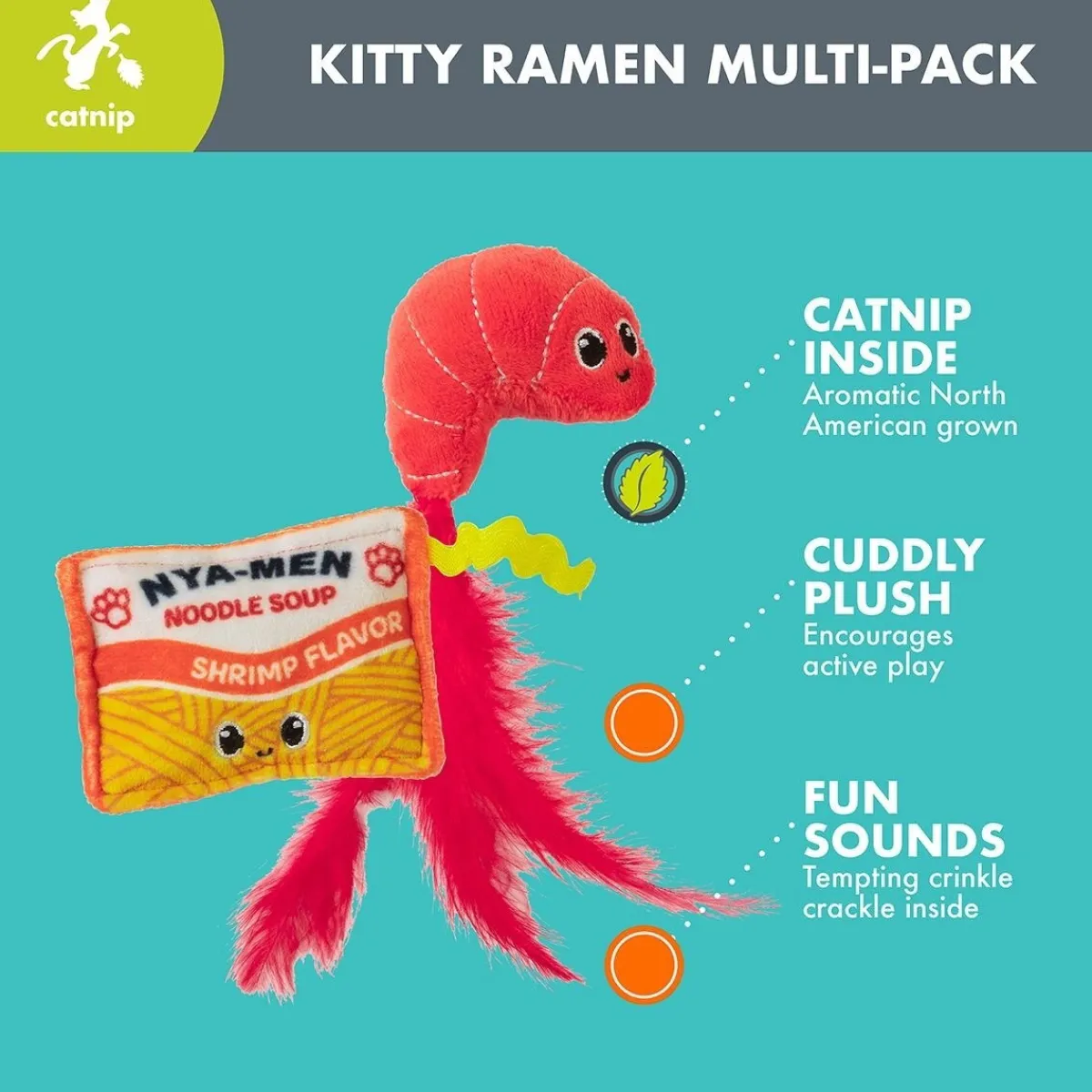 Quirky Kitty Kissanminttulelut*Ramen 2 kpl