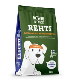 Rehti Koiran Kuivaruoka|Kotimainen Koiranruoka*Energia Plus 10kg
