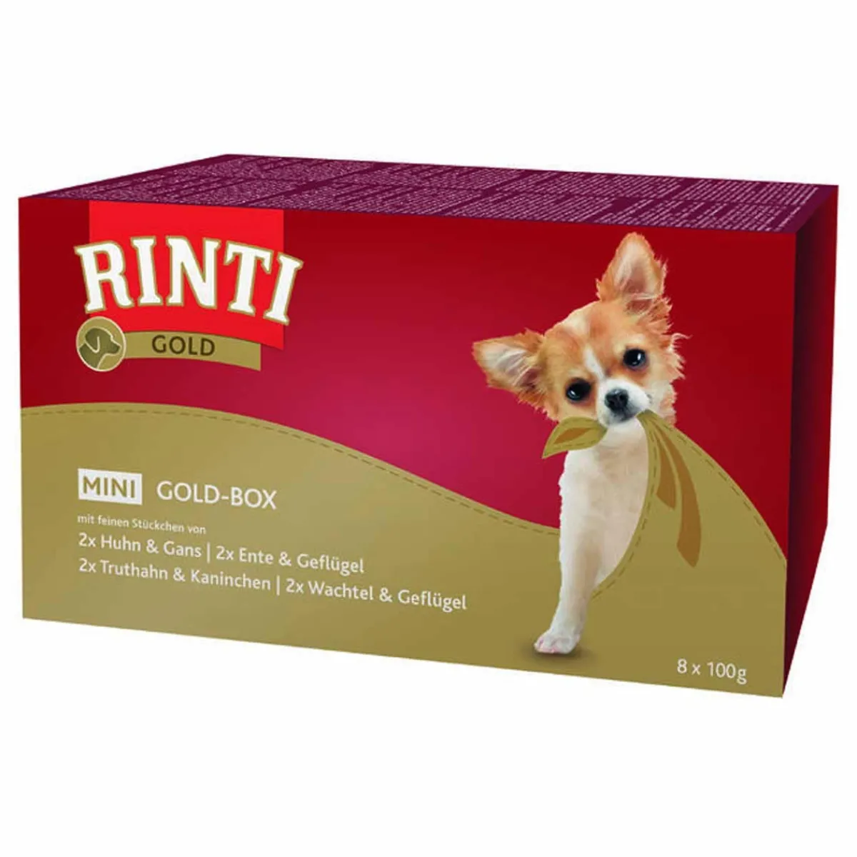Rinti Koiran Märkäruoka Ja Makkarat*Mini GoldBox lajitelma 8 x 100g