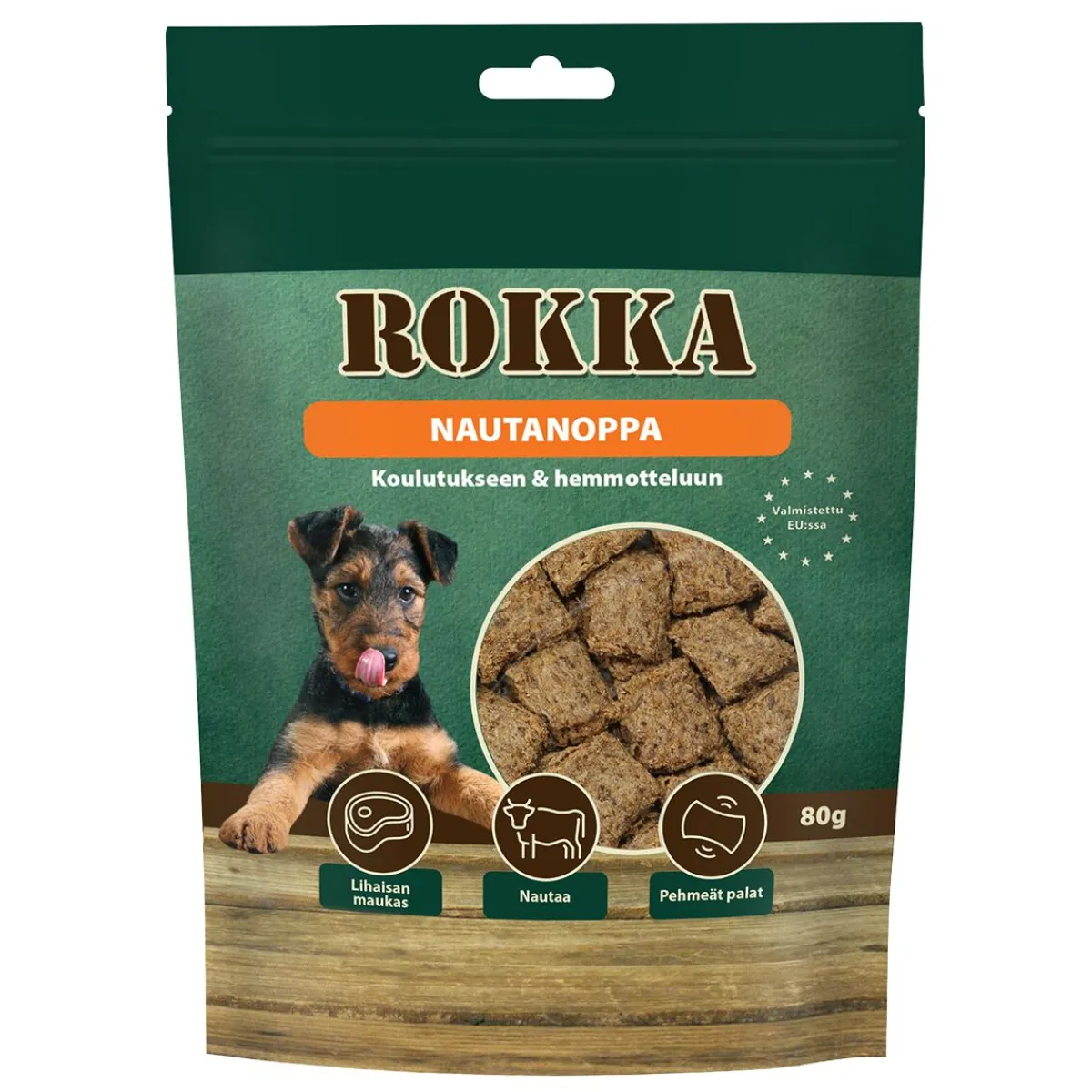 Rokka Pikkuherkut Ja Treeninamit|Uutuudet Koirille*Nautanoppa 80 g