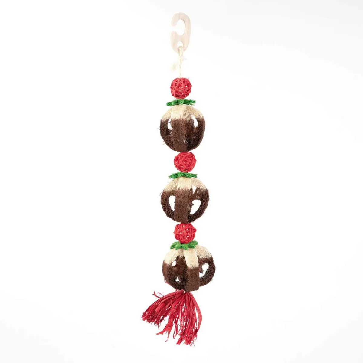 Rosewood Pieneläinten Lelut*Loofa Xmas Pudding Toy