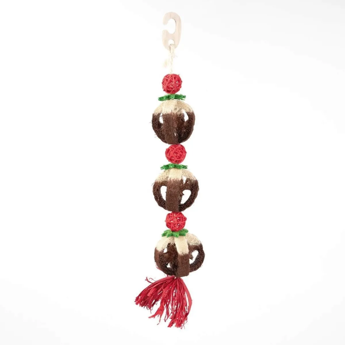 Rosewood Pieneläinten Lelut*Loofa Xmas Pudding Toy
