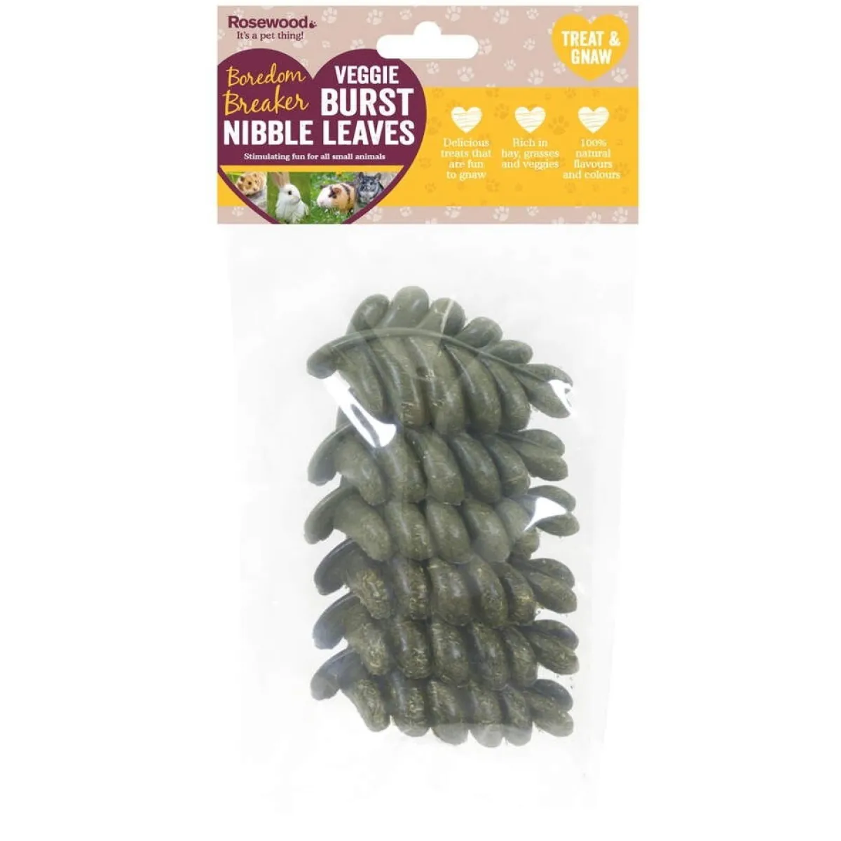 Rosewood Kanin Herkut|Hamsterin Herkut*Veggie Burst Nibble Leaves