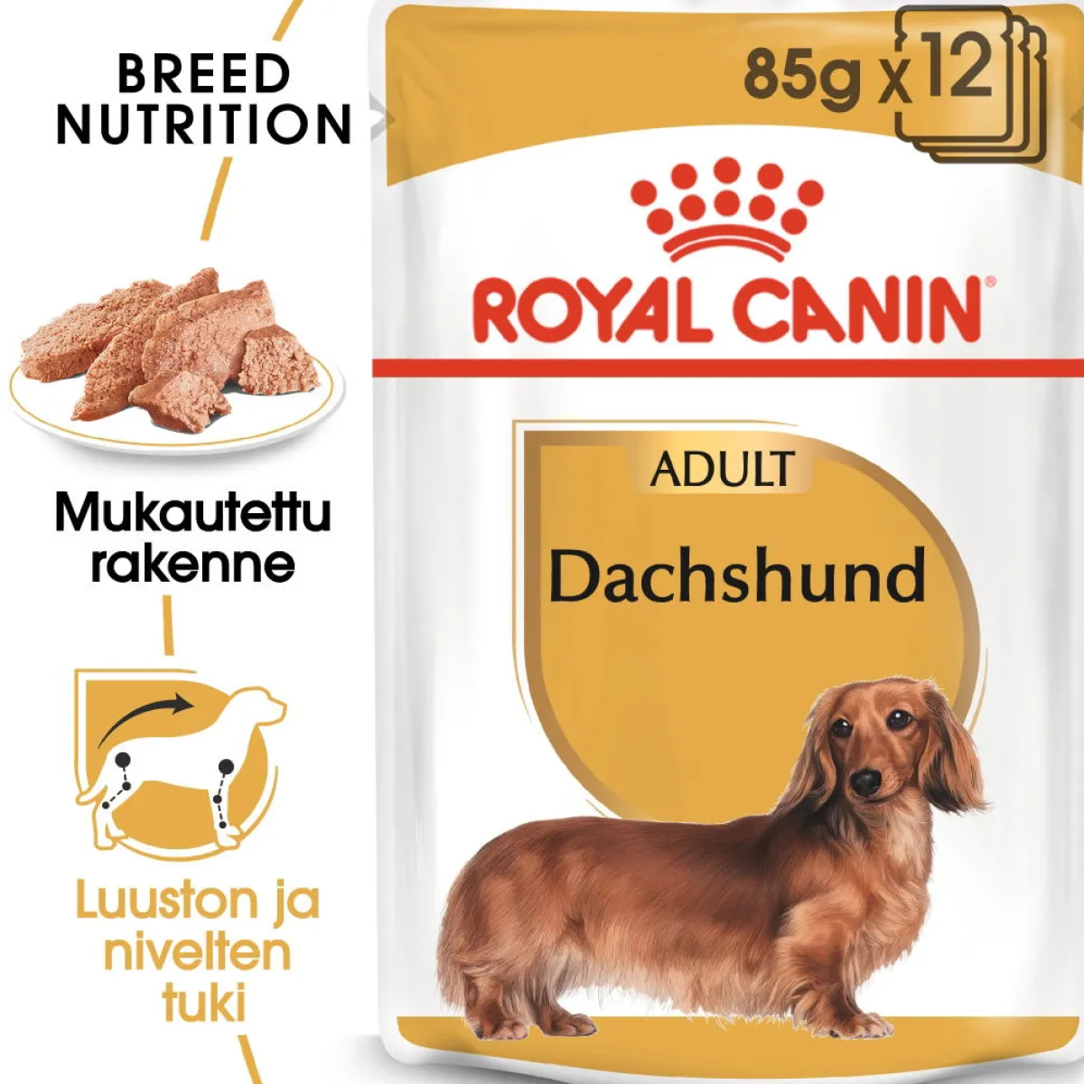 Royal Canin Tarjoukset Koirille|Koiran Märkäruoka Ja Makkarat*Dachshund Wet 12 x 85 g